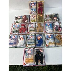 TY Teenie Beanie Babies 2000 McDonalds Happy Meal  Complete Set 11 CARDED/SEALED
